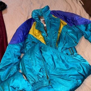 RARE🔥Womens Descente Vintage Ski Sno Suit